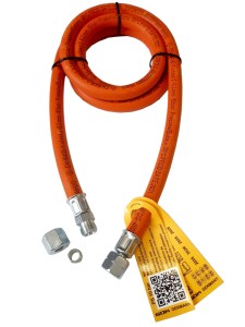 Wąż gazowy 1/4 L x RVS 8 80 cm