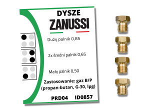 Dysze Zanussi (propan-butan)