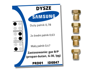Dysze Samsung (propan-butan)