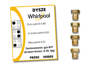 Dysze Whirlpool (propan-butan)
