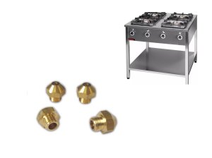 Dysze gazowe Kromet (2× 4,5kW + 2× 7,5kW) - gaz ziemny