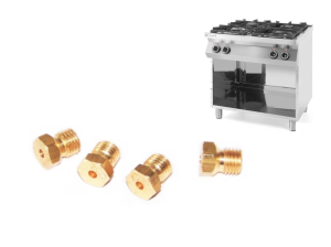 Dysze do kuchni Hendi (2× 3,5kW + 2× 6kW) propan-butan