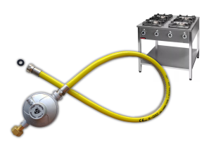 Reduktor z wężem 150 cm do kuchni gastronomicznych Kromet