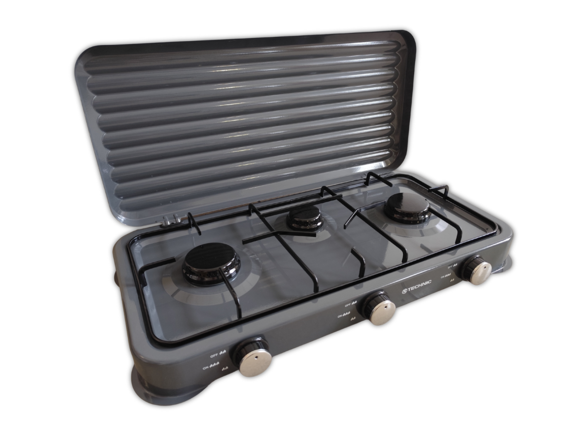 kuchenka nablatowa w kolorze szarym