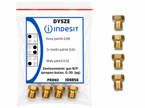 Dysze Indesit - propan-butan