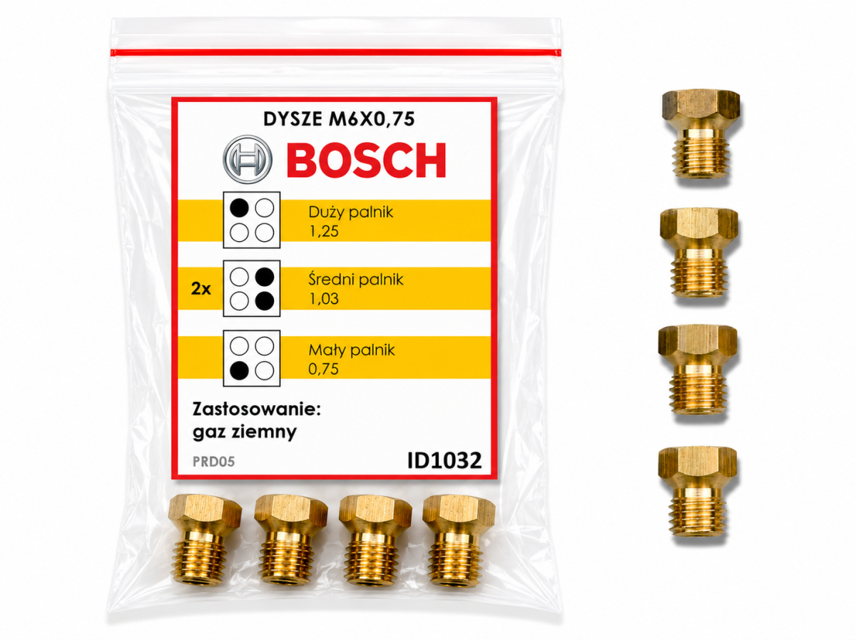 Dysze gazowe Bosch do gazu ziemnego. Komplet 4 dysz gazowych do kuchenki gazowej lub płyty gazowej.png