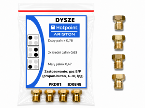 Dysze Hotpoint-Ariston - propan-butan