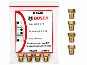 Dysze Bosch do gazu propan-butan