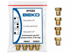 Dysze Beko - gaz propan-butan