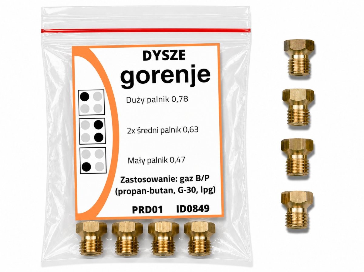Dysze gazowe Gorenje LPG propan-butan G30 komplet 4 szt. do kuchenki.png